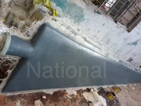 FRP fan blades and hub assembly