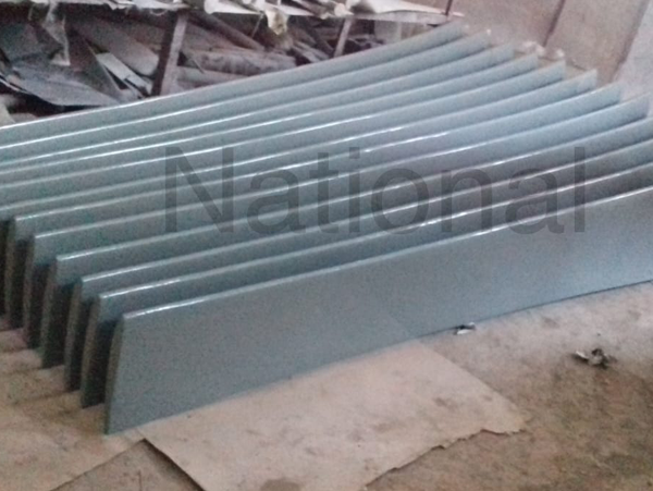 FRP fan blades and hub assembly